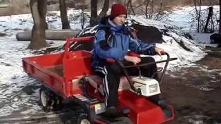 Самоходная тележка, телега, мини самосвал, самосвал Kubota.