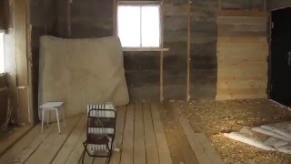 Монолитный арболит. Как мы зимуем.
