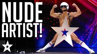 Naked Painter Shows It All Off!! | Croatia's Got Talent | Got Talent Global