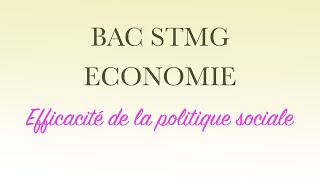 BAC STMG ÉCONOMIE POLITIQUE SOCIALE