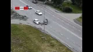 Пример самоотверженности участника ДТП. Real Video