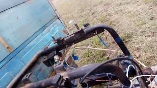 Мотороллер Муравей с двигателем от мопеда Альфа Дельта 125 кубов. Как всё устроено