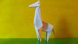 Жираф оригами, giraffe origami