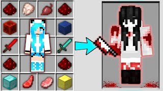 Minecraft - NOOB vs PRO : HOW FROM NICE GIRL CRAFT SCARY MONSTER GIRL Challenge in Animation