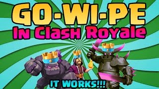 GOWIPE IN CLASH ROYALE!? This Deck ACTUALLY WORKED! + Giveaway! - Clash Royale