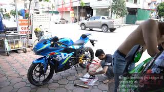 Suzuki GSX độ chân chống giữa siêu tiện lợi tại Moto Tấn Phát