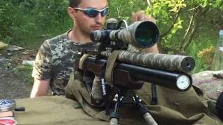 plinking at 70m (77y) плинкинг c Raptor 3 по гвоздикам, крышечкам, карандашику