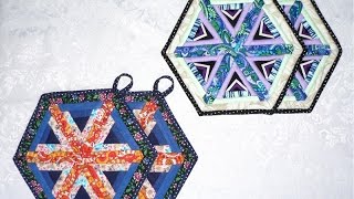 Как сшить прихватки снежинки. Подарок к Новому году своими руками!