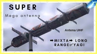 Super⬆️Mega antena⬆️HD⬆️Antena UHF➡️MIxta➡️Largo alcance✅Yagi