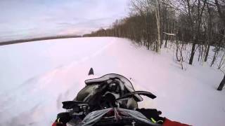 Застрял на снегоходе Yamaha VK540 и Nytro