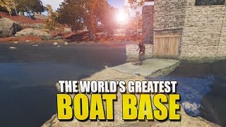 BUILDING The WORLD'S GREATEST BOAT BASE (Rust Survival) #145