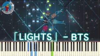BTS 방탄소년단 【Lights】 Piano Tutorial