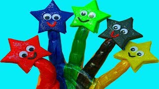 Учим цвета со звездочками Развивающая песня про пальчики Звездочки на пальчиках Пальчиковые краски