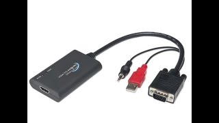 PORTABLE VGA TO HDMI CONVERTER WITH AUDIO SUPPORT (2020)