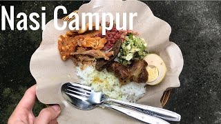 Традиционный Nasi Campur в Убуде  || Вкусная еда на Бали, Индонезия