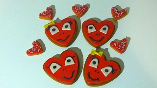 Пряники на День Святого Валентина  Gingerbread cookies for Valentine's Day