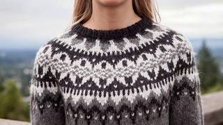 Pletena moda.Свитер с круглой кокеткой. /Sweater with a round yoke.