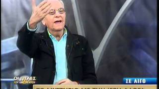 O Xardavellas kavgadizei sto studio.
