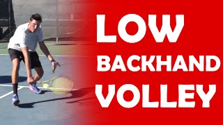 Low Backhand Volley Technique | LOW VOLLEYS