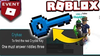 TALK TO THIS GUY TO FIND THE CRYSTAL KEY!!! (Roblox Ready Player One EVENT)