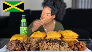 JAMAICAN FOOD MUKBANG | BADDIE TWINZ TV 15 JAMAICAN PATTY CHALLENGE