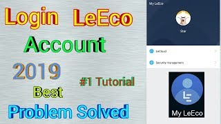 Login LeEco Account | How to Login In Leeco Account | Log in into Leeco account