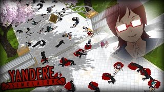 YANDERE-CHAN INSTANTLY KILLS 100 STUDENTS. [Yandere Simulator, Mission Mode Update]