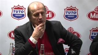 TUTO Hockey - Peliitat, 5. puolivälieräottelun jälkeinen lehdistötilaisuus 22.2.2013