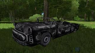 Нашли в лесу сгоревшую машину в city car driving + играем на руле! [рп ситуация]