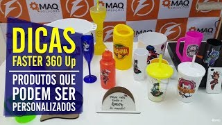Produtos que podem ser personalizados na Transfer Giro FASTER 360 UP