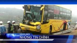Hai sự cố nghiêm trọng xe khách giường nằm THANH HÓA 24/11/2014