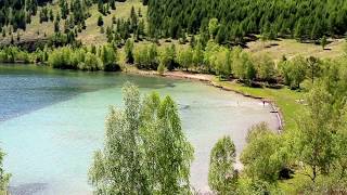 Озеро Круглое Шарыповский район . Начало купального сезона май 2017