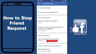 How To Stop Friend Request on Facebook on Mobile | Mobile App