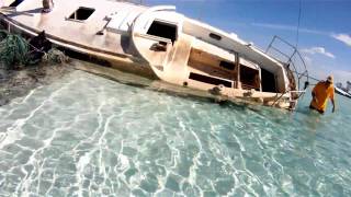 "CKflyer" Explores  Abandoned Sailboat  at Andros Island in  HD