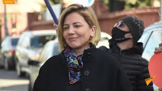 Лидер "Движения для народа" Анна Долидзе провела "марш благодарности" в честь своих избирателей