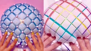 Soft iceberg slime - satisfying slime ASMR video compilation