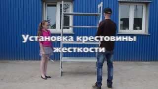 Сборка стеллажей с полками на зацепах