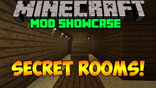 Minecraft: Secret Rooms Mod! (Secret Rooms, Items,& Redstone) | Mod Showcase!