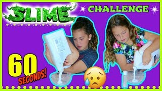 60 SECOND SLIME CHALLENGE "SISTER VS SISTER " SISTER FOREVER