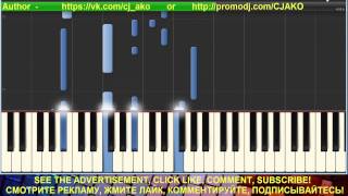 CJ AKO Тебе Synthesia Пианино Красивая мелодия Cover Piano tutorial music easy popular Музыка melody