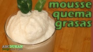 Mousse quemagrasas de te verde y piña - Receta fase ataque -