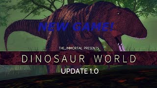 Roblox - Dinosaur World [Testing Server] - NEW GAME, ALLOSAURUS, GIGANTOSAURUS