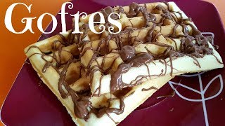 ?Receta gofres belgas caseros?waffles muy fáciles y riquísimos!