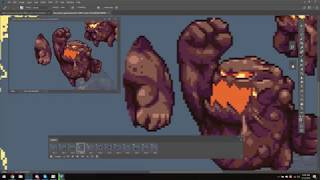 Brute shoryuken animation  - How to pixel art