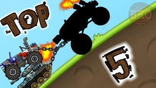TOP 5 VEHICLES FOR CLIMBING - Hill Climb Racing 2