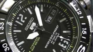2S Time - SEIKO SKZ231K1 Automatic Map Meter Mens Sports Watch 200m