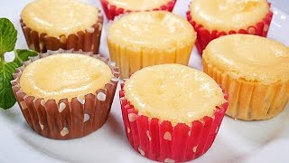 【Very easy】Cute Baked Cheesecakeベイクドチーズケーキ【女子会に♪簡単♪混ぜて焼くだけ♪】(初心者必見♪)