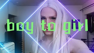 Following Doja Cats e-girl beauty makeup routine femboy / crossdresser