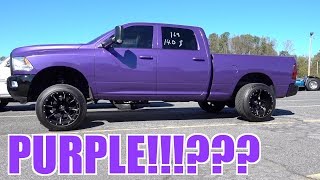 IS THIS 4TH GEN RAM CUMMINS TRUCK SERIOUSLY PAINTED PURPLE!!!???