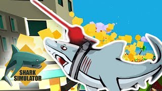 SHARK WITH A LASER BEAM IS OP!! | Shark Simulator